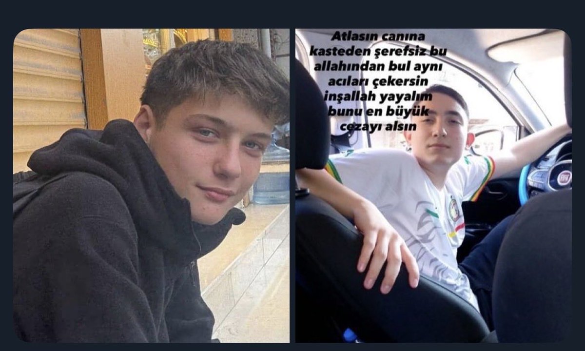 İstanbul'da 15 yaşındaki bir OE,
yan baktın kavgasında tartıştığı 17 yaşındaki Atlas Çağlayan'ı bıçaklayarak öldürdü.
İkinci fotoğraftaki katilin tipine ve üzerindeki tişörtteki renklere bak aq teröristi bile isteye 
Türk çocuklarının yaşamına kast ediyorlar.
 #atlasicinADALET