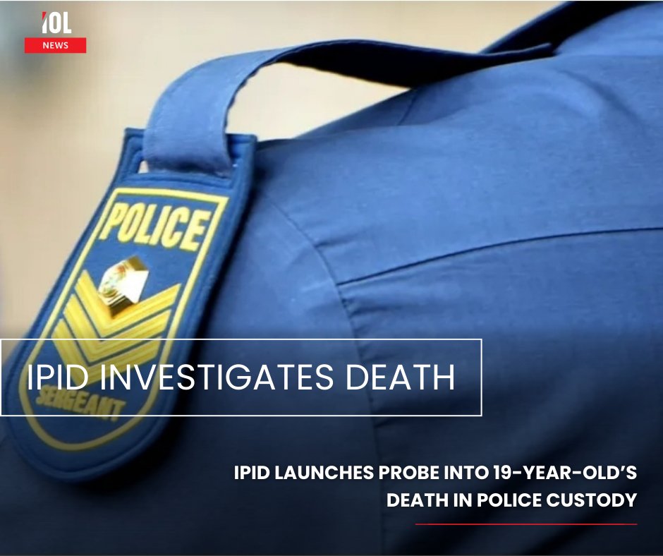 IOL's tweet image. The Independent Police Investigative Directorate (IPID) is investigating the death of a 19-year-old man who was allegedly found dead while in police custody.
#news #IPID #investigate #death #man #police #custody
Read on tinyurl.com/mr23ckpc