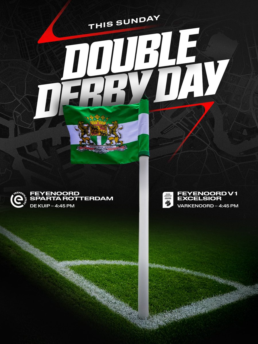 Feyenoord's tweet image. Rotterdam derby day incoming 🇳🇬
