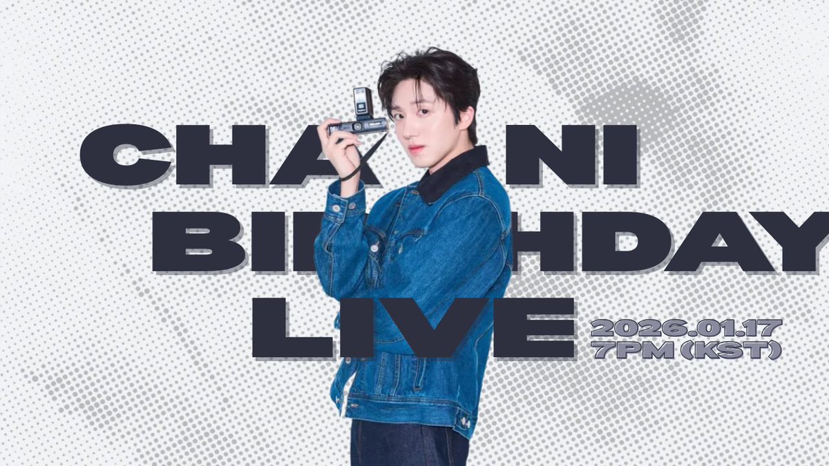 [YOUTUBE LIVE] 

˚₊‧ HBD CHANI ‧₊˚
26.01.17 7PM (KST)
Coming Soon!

✔ youtube.com/@sf9official

#SF9 #에스에프나인 #찬희 #CHANI