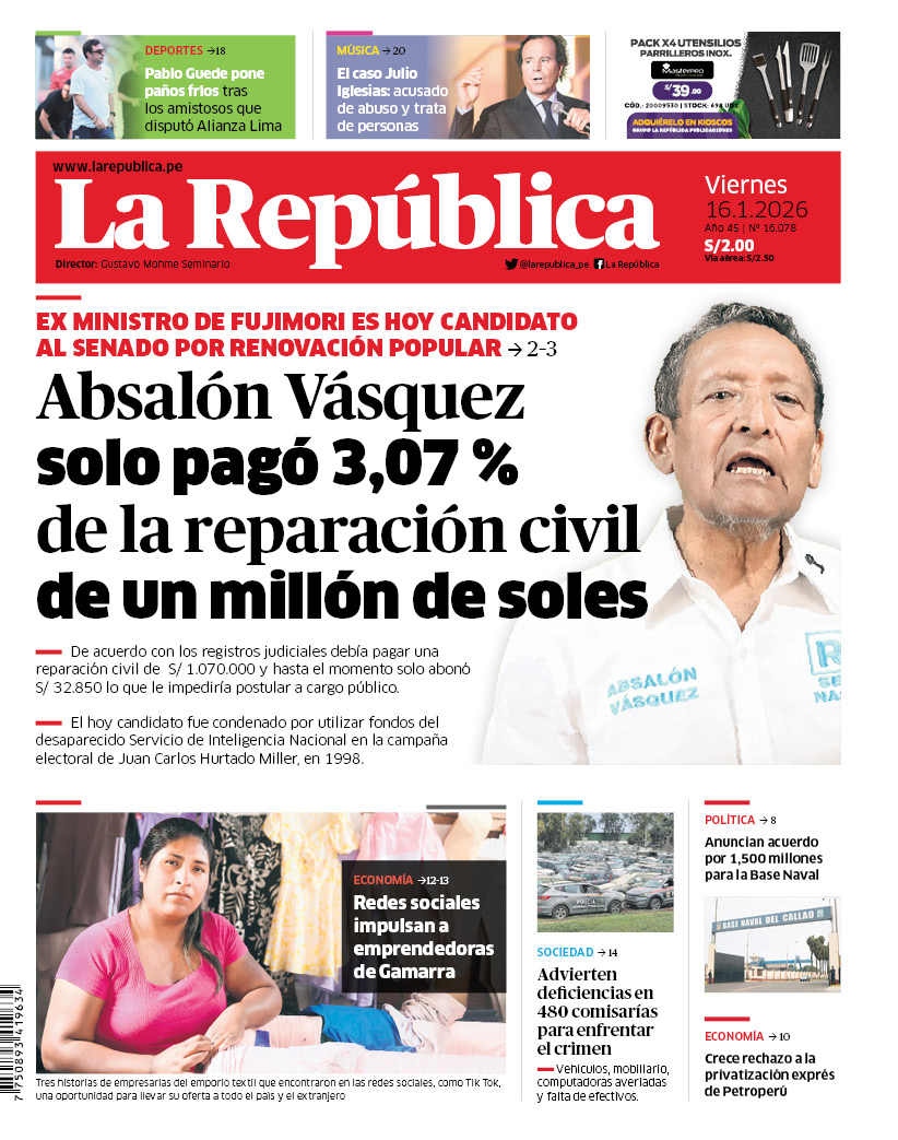 🗞 ¡Buenos días! 👋 Esta es nuestra portada de hoy, viernes 16 de enero de 2026 📰

➡️ Recuerda que también puedes leer nuestra versión impresa aquí: lnk.bio/s/ce5dd