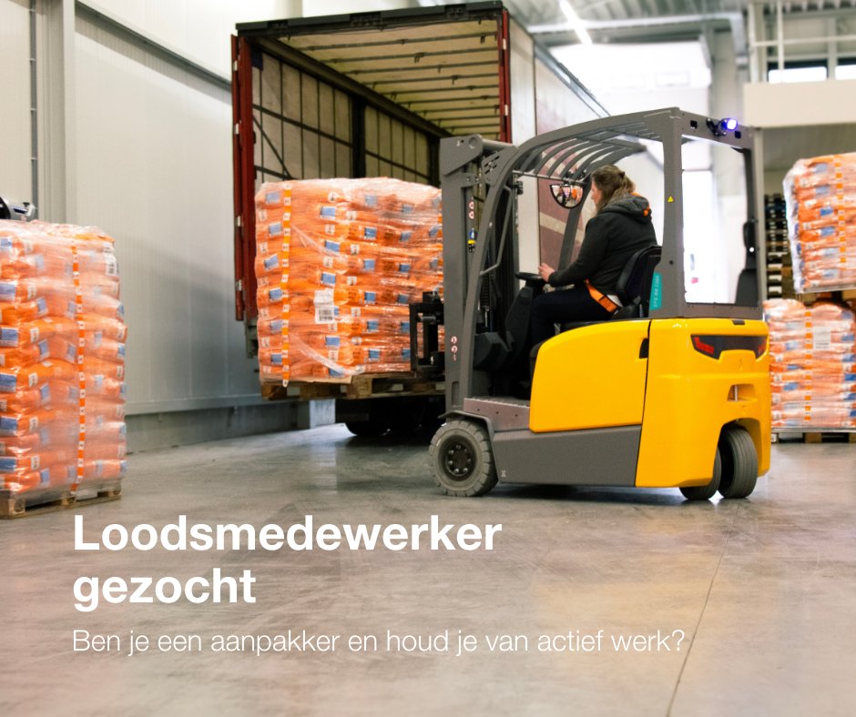 𝗔𝗮𝗻𝗽𝗮𝗸𝗸𝗲𝗿 𝗴𝗲𝘇𝗼𝗰𝗵𝘁!
Werk je graag actief en ben je nauwkeurig? We zoeken een loodsmedewerker.
✔ €18–€21 p/u 
✔ 32–40 uur 
✔ Feb – juli

Kom werken bij een toonaangevende speler in de landbouw.

ow.ly/XTZv50XXQay

#vacature #logistiek #Roosendaal