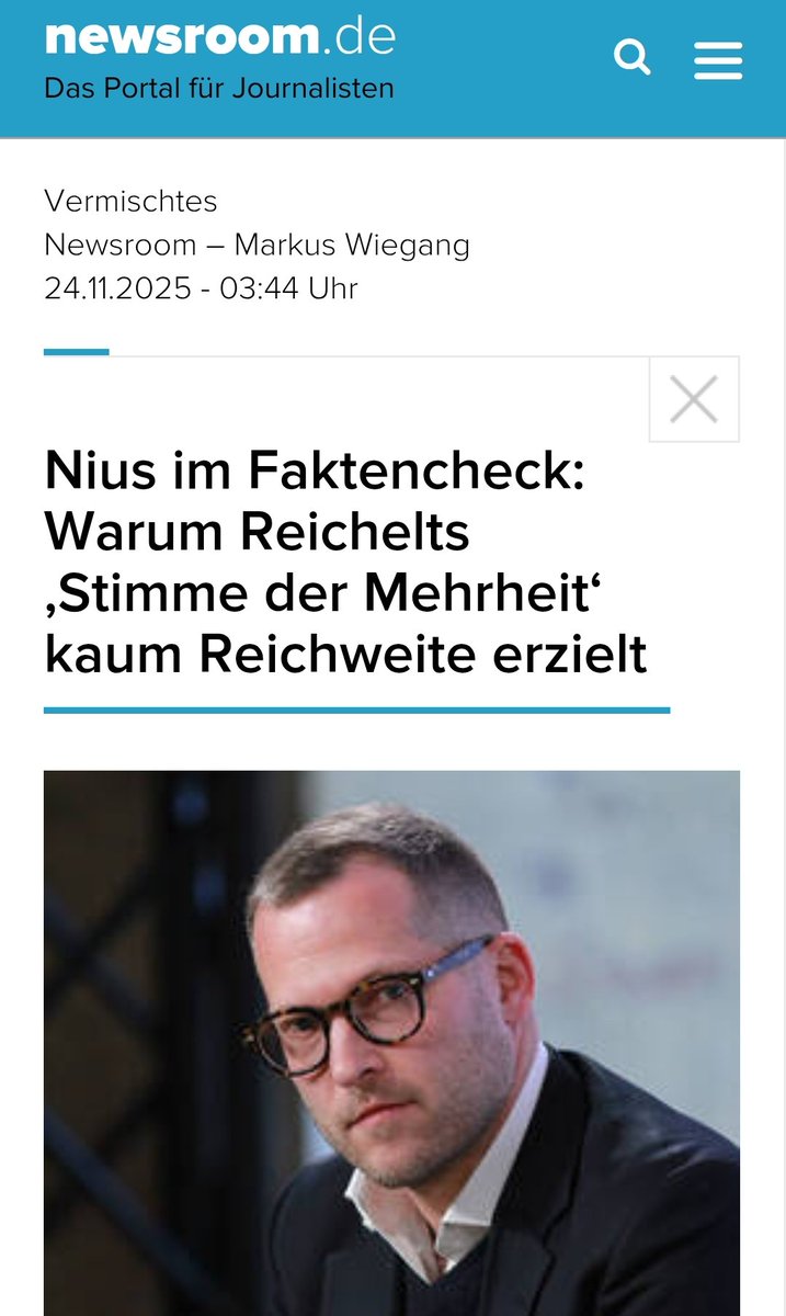 TinasBunte_Welt's tweet image. Nius hat mE eine geringere Reichweite als viele Lokalzeitungen – der "Einfluss" entsteht fast ausschließlich über politische Multiplikatoren.
Das Portal wirkt nicht über Masse, sondern über gezielte Verbreitung in Abgeordnetenchats, Parteigruppen u Redaktionen. Der politische