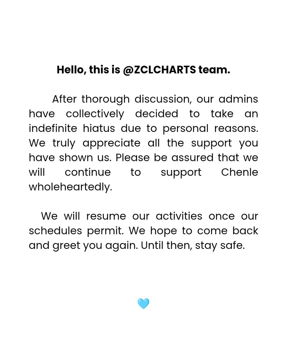 CHENLE CHARTS | rest tweet media