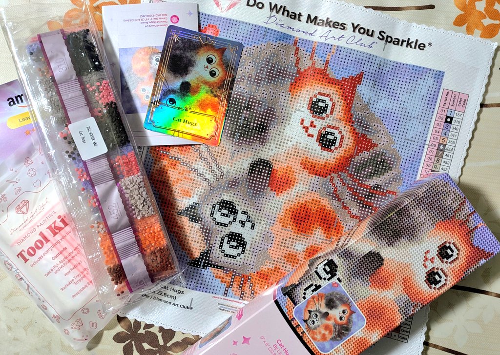 AmazonUSからお正月に購入したDiamondArtClubのダイヤモンドアート到着