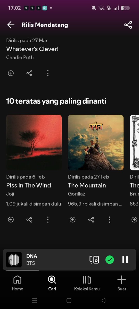 awbtsluv's tweet image. Chart presave top 10 belum ada 'ARIRANG' gengsss!

Tolong sebarkan linknya pls, target kita GEDE banget 7M presave.

Ayo pakai semua akun kalian, pls keep rising: open.spotify.com/prerelease/1Dc…

#BTS_ARIRANG