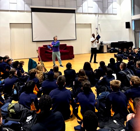 Last term, Year 7 loved Box Clever Theatre Company&rsquo;s Getting There, exploring road safety and life choices with lots of audience participation. Excited for their New Year residency with Year 10 and Romeo & Juliet! Image