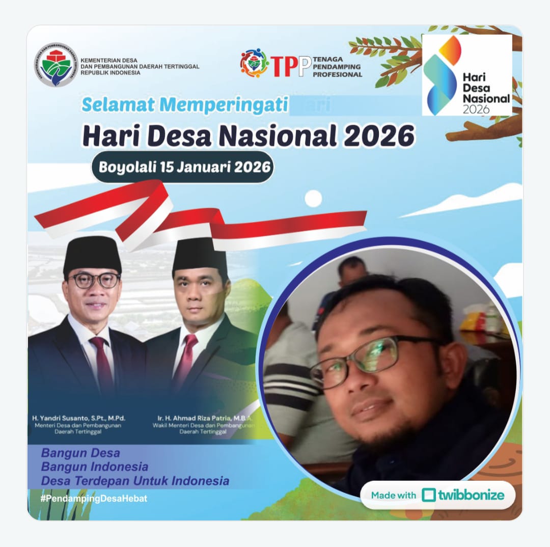 azalyahmad's tweet photo. BANGUN DESA BANGUN INDONESIA 
Desa Terdepan Untuk  Indonesia
HDN2026
@prabowo
@gibran_tweet
@YandriSusanto27
@ArizaPatria
@kemendespdt
@desapenusantara
@bpsdmkemendesa
#HDN2026
#DesaBerdaya
#BangunDesaBangunIndonesia
#DesaTerdepanUntukIndonesia
#PendampingDesaHebat https://t.co/kOTSkilpAI