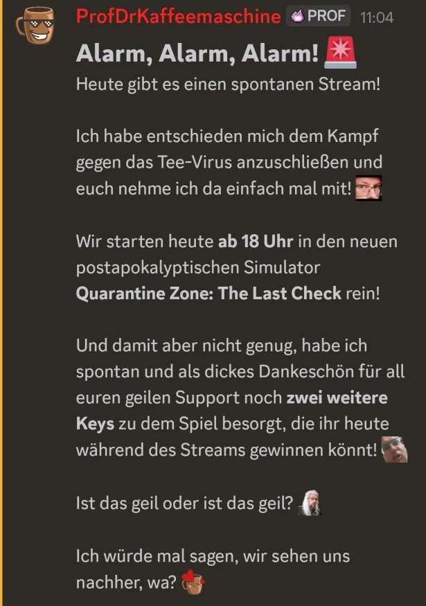 EILMELDUNG!

twitch.tv/profdrkaffeema… #TwitchDE
