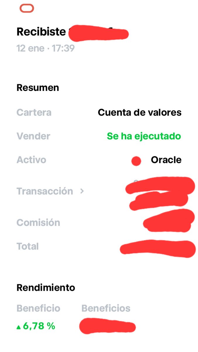 tradingdevida's tweet image. 6,78% de rentabilidad #trading #Oracle