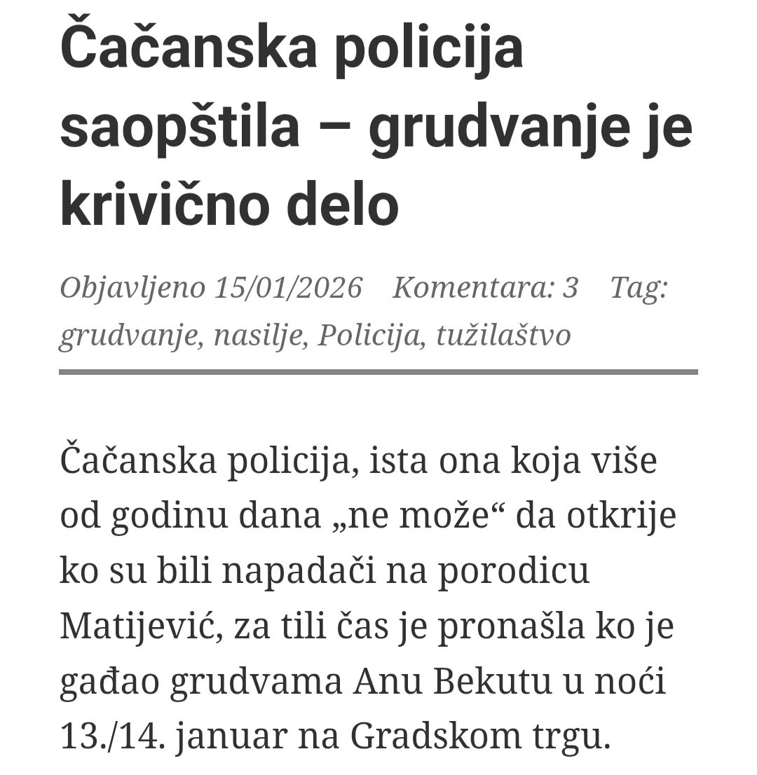 Je l' ovo samo za teritoriju opštine Čačak ili važi za celu zemlju? Pitam za dete
