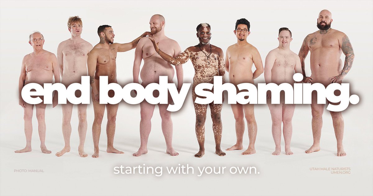 I've got a fat belly, chunky thighs, I'm balding, my beard is turning white, I have scars, stretch marks, blemishes... and let's be honest, my penis isn't exactly huge! 
And I am OWNING this shit! 😊
Let's enjoy our bodies and celebrate our diversity ❤️