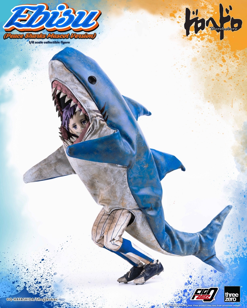 mamegyorai_jp's tweet image. ブルーオーシャンチニソメロ
ミズギギャルヲカミクダク
mamegyorai.jp/item/?id=68102…
不穏な言葉が並びますが、一応は応援ソング。今春予定のアニメ2期も楽しみな林田球原作の『ドロヘドロ』から、恵比寿が1/6フィギュアに！ふかふかサメ着ぐるみで「平和シャークスマスコット」となりました。