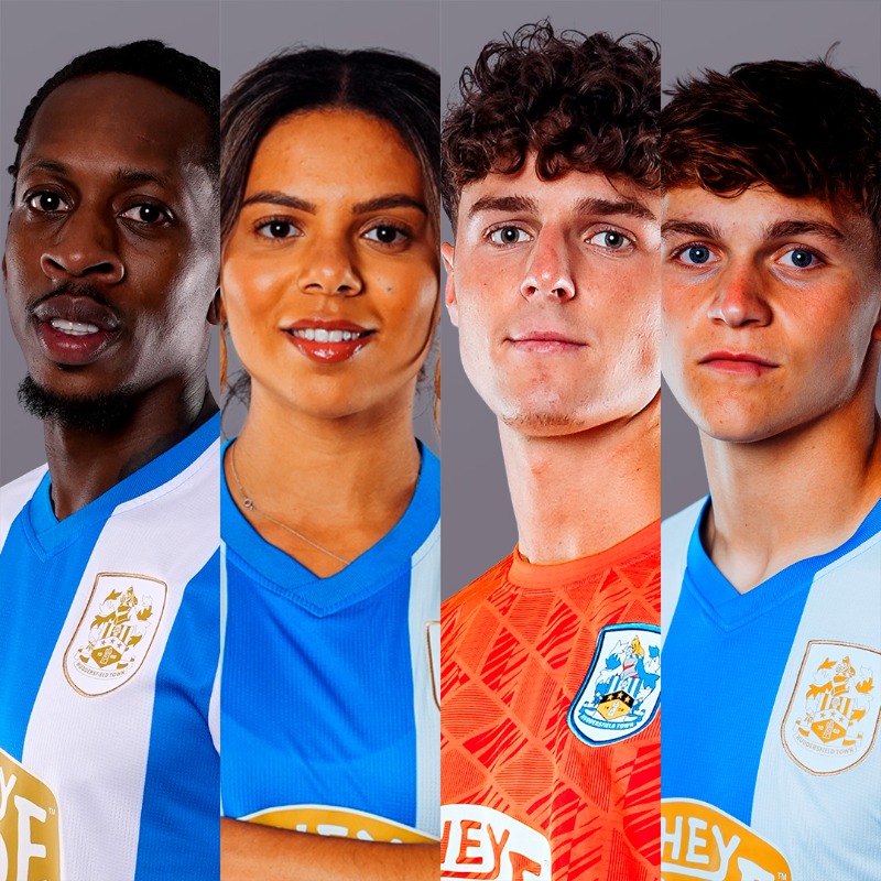 htafc's tweet photo. Mickel Miller, @HTAFCWomen's Serena Fletcher and @htafcacademy's Francis Hurl &amp; Paddy Key have volunteered their time to become Terriers Together Ambassadors! 💙

More about their roles, with comments from Head of HR and EDI, Zoe Shackleton ⤵️

#htafc | #TerriersTogether