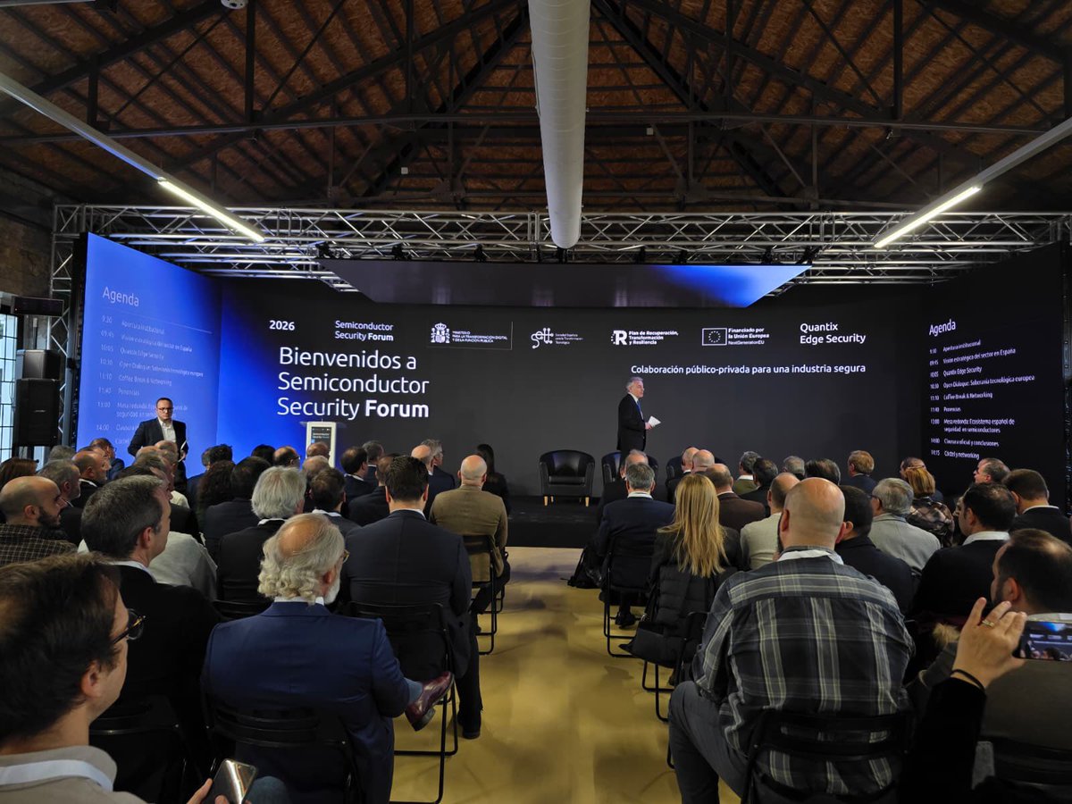 ℹ️ Este evento ha reunido al ecosistema español del semiconductor para impulsar la seguridad y la innovación tecnológica.

📍 HUB Audiovisual Ágora Tech, Cuartel de Artillería