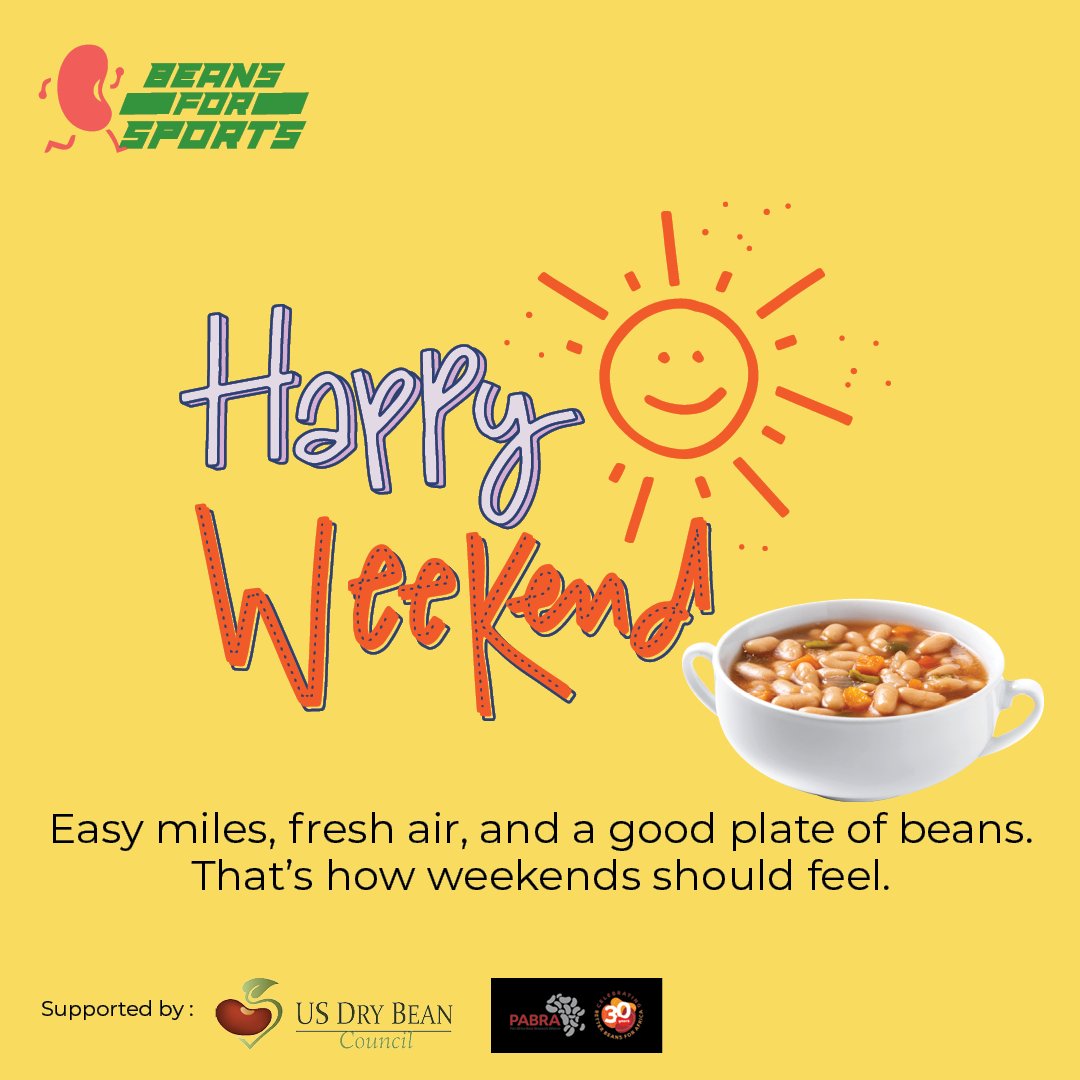 BeansForSports's tweet image. Weekend reminder: rest well, move a little, and don’t forget your beans.

#beansforsports #FuelYourRun #nutritionforrunners #eatsmartrunstrong