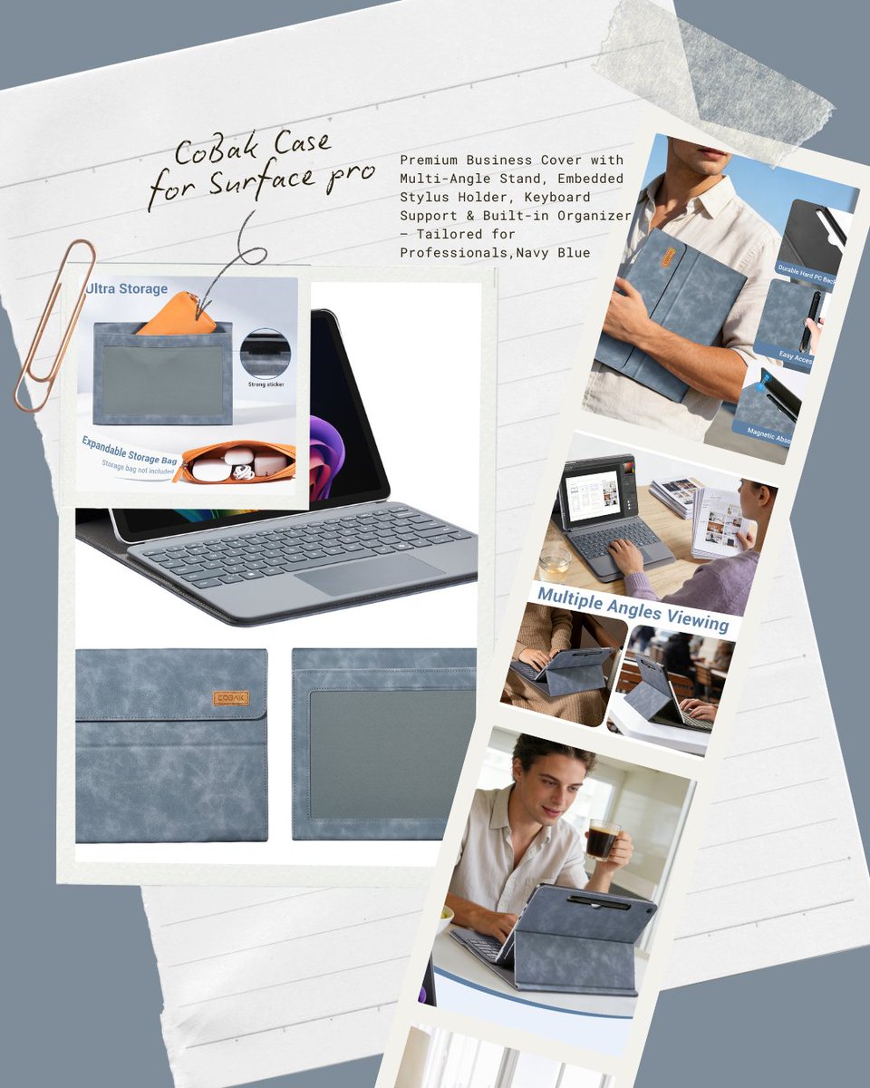 cobakcase's tweet image. 💻 Made for Surface Pro days.

Work, create, relax — all in one place.
A case that moves with your Surface Pro, wherever the day takes you.

How do you use your Surface today? 💭
#cobakcase #SurfaceProtection #surfaceprocase #ipadcase #case