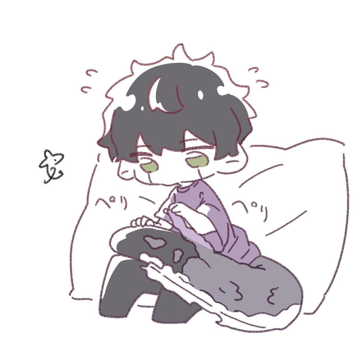 脱皮作業を頑張る🦎🕶️君