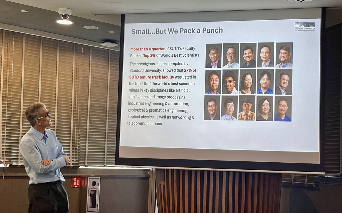 CCputhearath's tweet photo. Small…But We Pack a Punch 🥊 
SUTD) was established in 2009—just around 15 years old—but has been listed in QS rankings since 2024 and became the top 3 university in Singapore🇸🇬 in 2025 (Ref: QS World).  Proud to be part of it.
#SUTD The World’s First Design•AI University https://t.co/Bcd6X0zx2Z