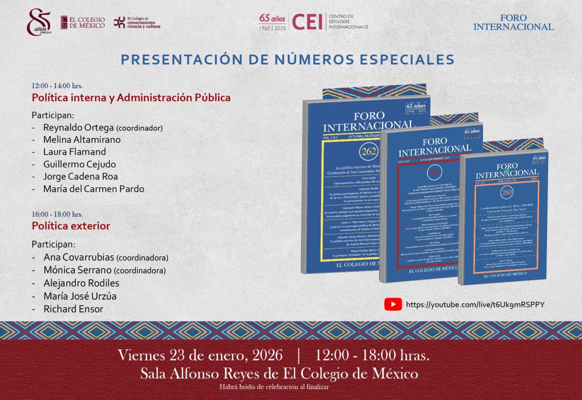 El Colegio de México tweet media