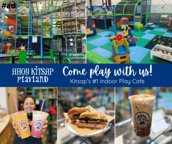 #ad ⚓🎉 Come play at <a href="/ahoykitsap/">Ahoy Kitsap Playland</a>!

Looking for the perfect spot to let the kids burn off energy while you relax? Ahoy Kitsap is Kitsap’s #1 indoor play café — packed with climbing, sliding, bouncing fun AND delicious food + drinks for parents! 🙌
👉 ahoykitsap.com