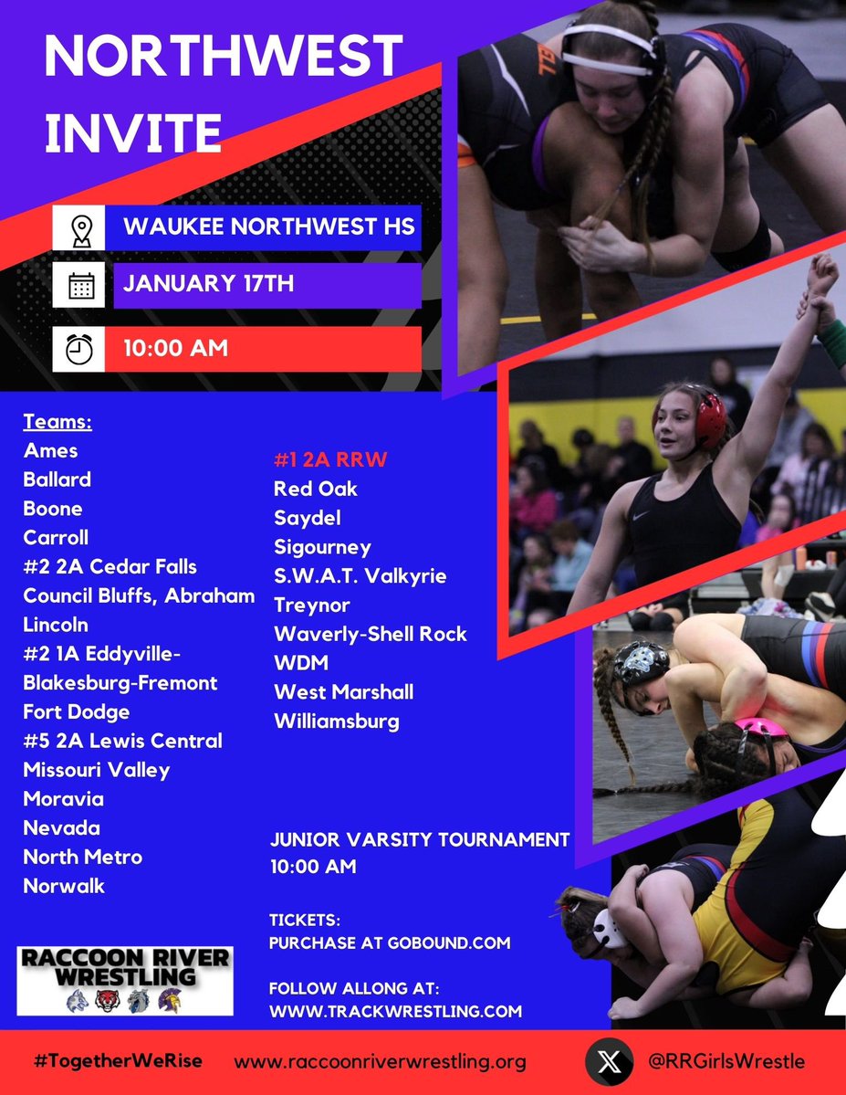 Can't wait to see everyone at Northwest tomorrow!