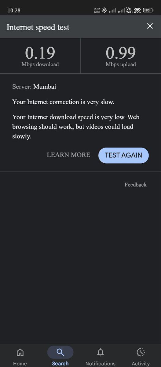 YJaimik's tweet photo. train your employees and teach them to hear the customer. i didn't receive  any support after installation. I am getting  60-70Mbps with my airtel 5g sim and getting under 1Mbps on my wifi.why i would pay 500/m ?? https://t.co/aJquwJ5Kq6
