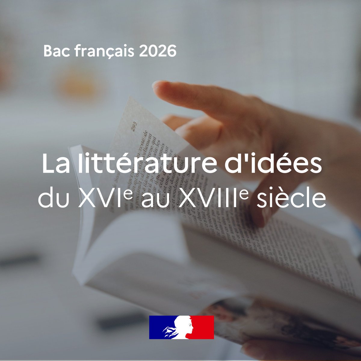 📚 La littérature d'idées du XVIe siècle au XVIIIe siècle, objet d'étude de la classe de 1re générale et technologique

Les professeurs peuvent s'appuyer sur les ressources qui accompagnent l’étude des 3 œuvres inscrites au programme ⤵

eduscol.education.fr/1712/programme…