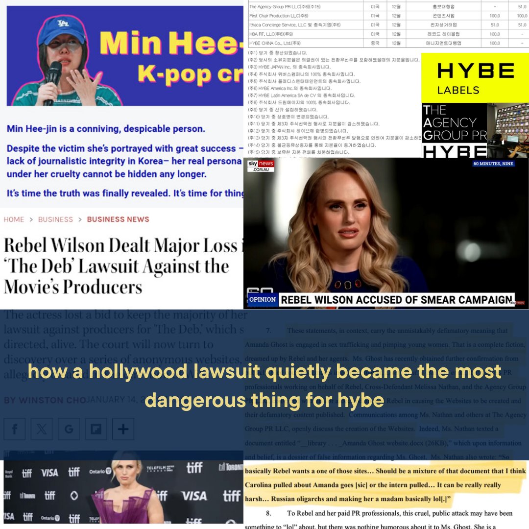 PoppyKPoppie's tweet image. [Poppy Talks] how a small hollywood lawsuit turned into a discovery process that could haunt hybe
(3-5min read) 🧵