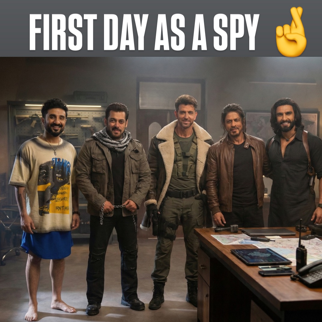 Nervous, not sure if I fit in. Hope you’ll go see #HappyPatel in theatres. And mad respect to these legends for setting culture 🙏