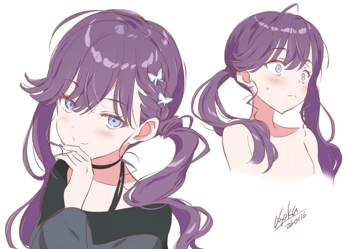 落描き燐羽さん #学マス #賀陽燐羽 極月の黒基調の制服好きですが、せっかくの実装なので やっぱり3人の中では小さいほうなのかな おむねではなく背丈のオハナシ SyngUp! の漫画も描きたくなりますが、自分の中では百合ではないのでどうしたものか…