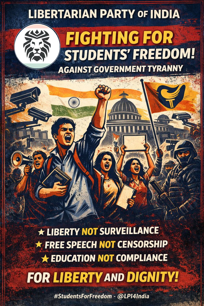All students are requested to protest these dictatorial regulations and support <a href="/LPI4India/">LPI</a>