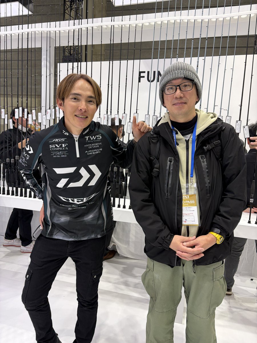 suicide999's tweet photo. #今日の釣りフェス2026
#釣りフェス2026
#GLOBERIDE
#赤羽修弥 プロ
#川村光大郎 プロ
#パシフィコ横浜 https://t.co/E0No0Z5w9X