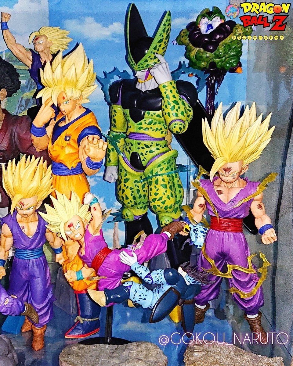 GOKOU_NARUTO's tweet photo. 一番くじドラゴンボール40thとMSP悟飯なら、くじ完全体セルと並べてるから正確サイズ比＆秀逸な出来からもMSP(SP国内正規の初版に限る)一択だけど

パーフェクトセルを完全体と区別する為に非接着でスパーク付けてるから悟飯にも気分で付け外し。
けどフィギュアにスパークあまり好きでは無いし悩み所 https://t.co/ab7jEc2fnI