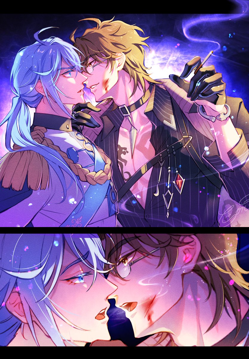 "What an honor, huh? Being personally subdued by the Vice-Captain."
到底是誰壓制誰呢🤓🚬