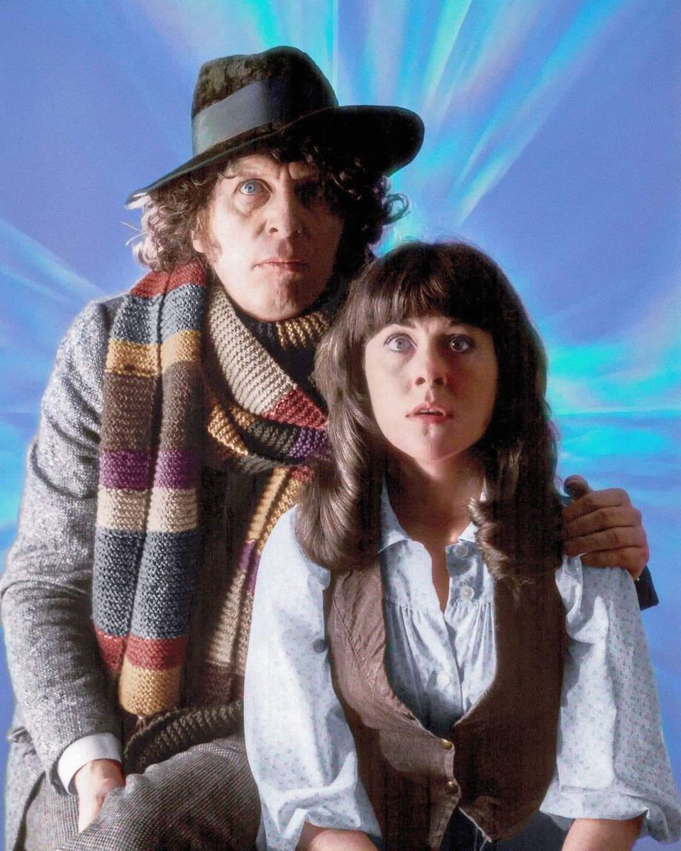 Tom Baker and Elisabeth Sladen #DoctorWho #DrWho