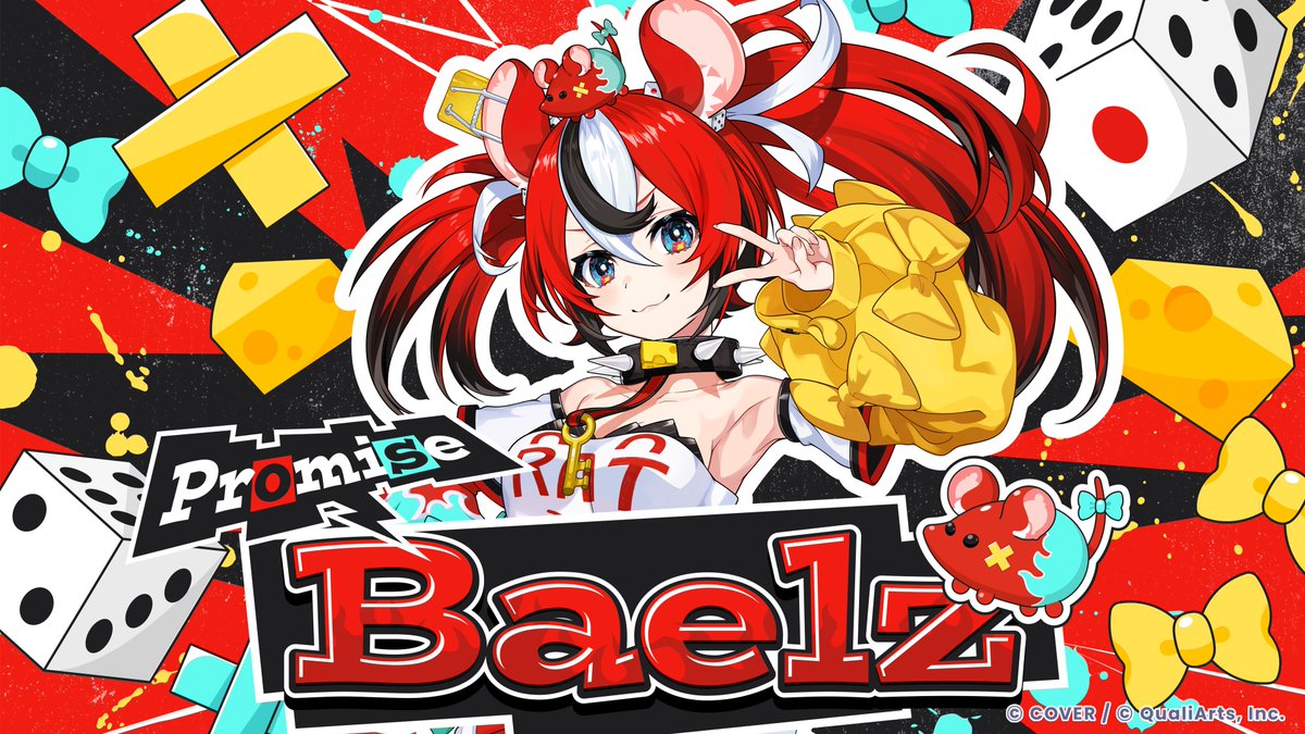 ◥◣ カードイラスト初公開🎉◢◤

「WAZZUP!! 皆の世界的ネズミアイドル——ハコス・ベールズです！」

Promiseの #ハコス・ベールズ (<a href="/hakosbaelz/">Hakos Baelz🎲holoEN</a>) さんのカードイラストを初公開🎲
お馴染みの衣装で、ハコスさんらしさを活かしたデザインになっています✨