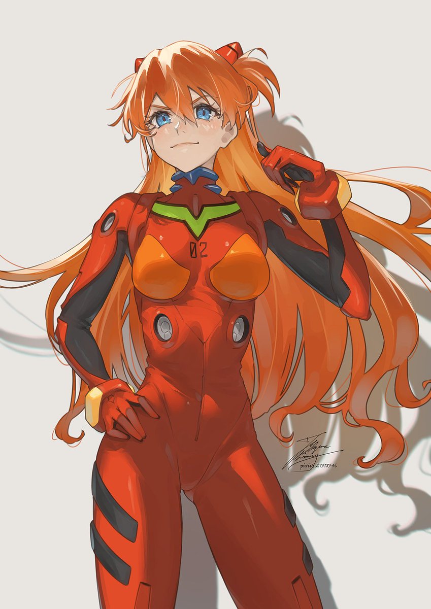 FadingzZ's tweet image. 5年前に描いたアスカちゃん