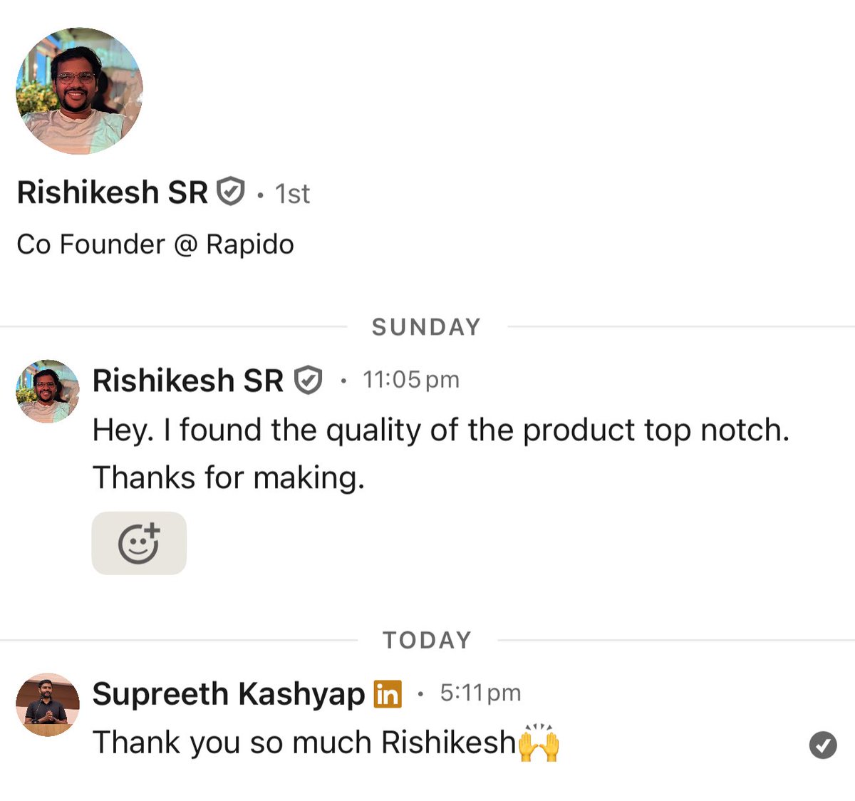 Supreeth Kashyap tweet media