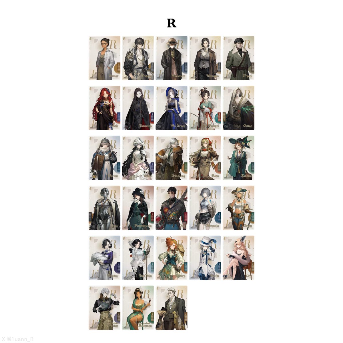 UTTU 2탄 카드를 정리한 간단한 이미지를 만들었습니다!
카드 거래하시거나 보유 목록 확인용으로 유용합니다
N카드는 리스트를 찾지 못해 못만들었습니다…ㅠ
아무튼 민첩한 타임키퍼 되세요

사용료는 RT♡