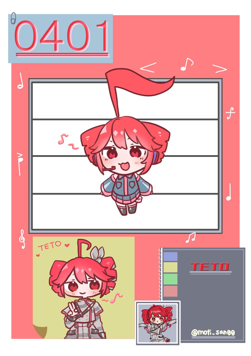 moti_san00's tweet photo. ♪テト
＃重音テト https://t.co/rFOR5PTtjB