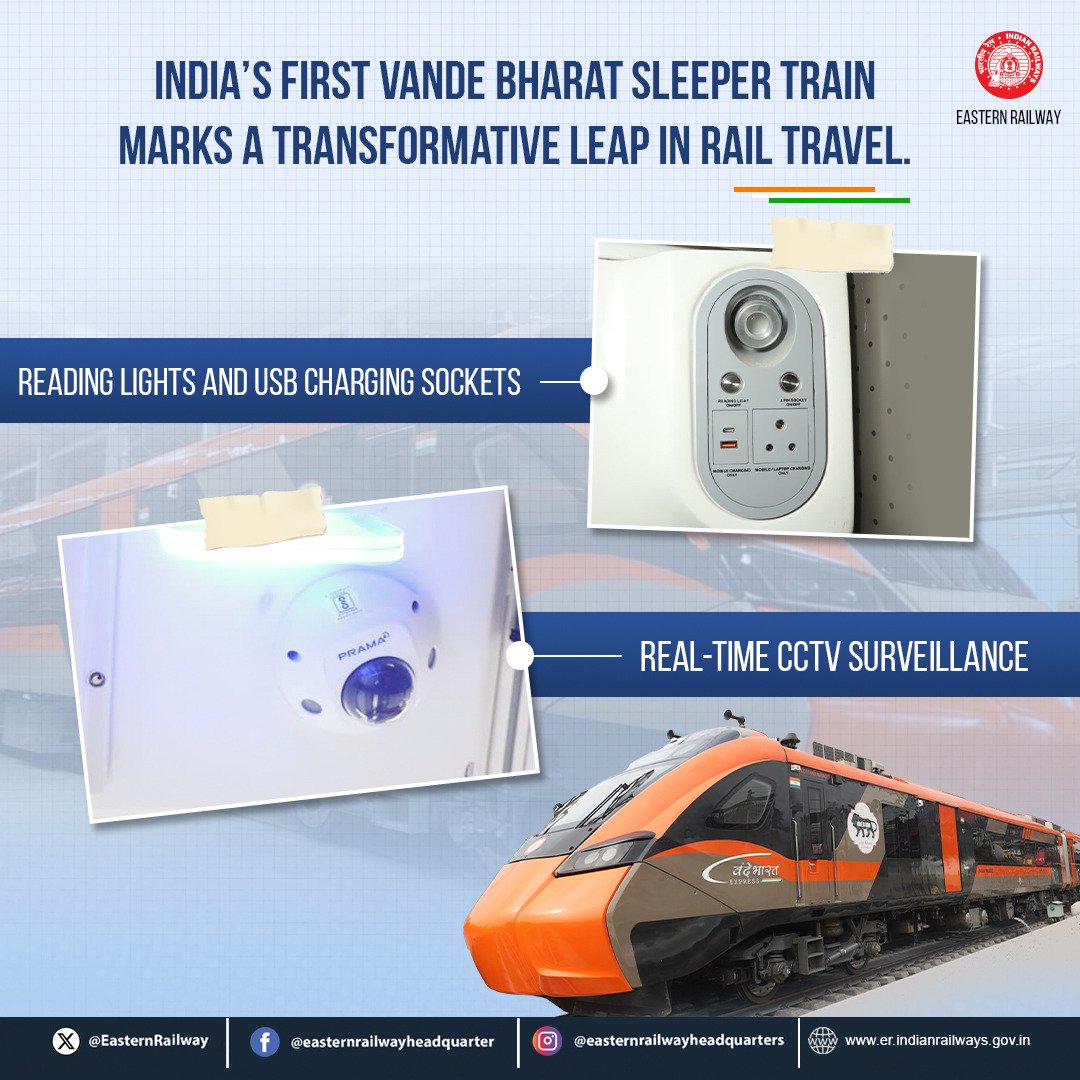 drmhowrah's tweet photo. #VandeBharatSleeper #vandebharatexpress #EasternRailways #HowrahDivision https://t.co/WwYI3WlWIZ
