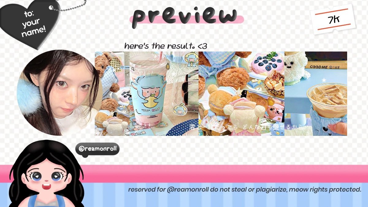 LEQSUI's tweet image. help retweet iaa!

aku ada layout ready stock rs ian, moka, ana, wonhee, carmen, wonyoung, stella, keonho, dan juhoon. harga tertera sudah incl retext yaa. yuk jajankk!

#zonauang #zonaba