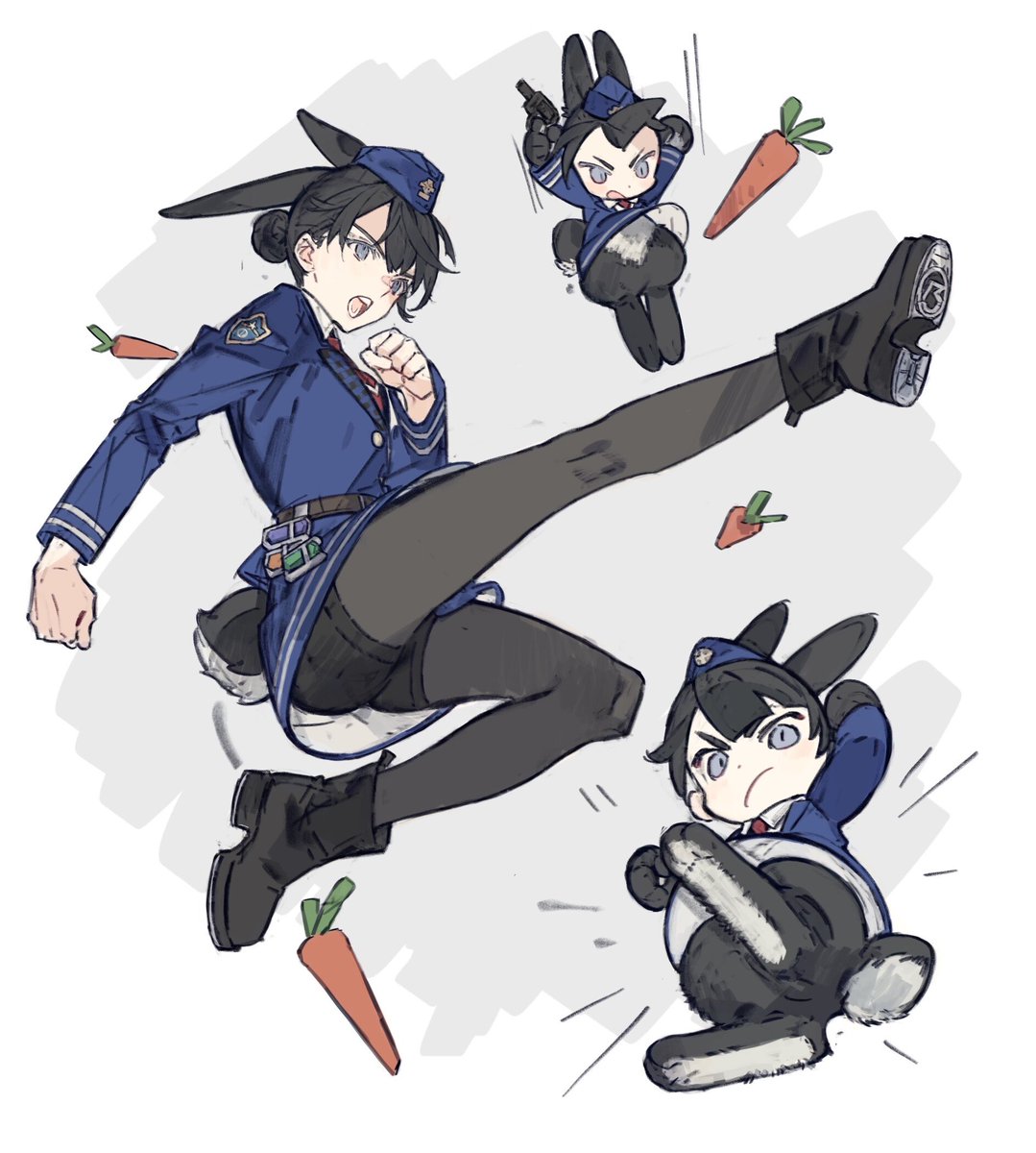 Gougougouu233's tweet image. 雾子但是兔子