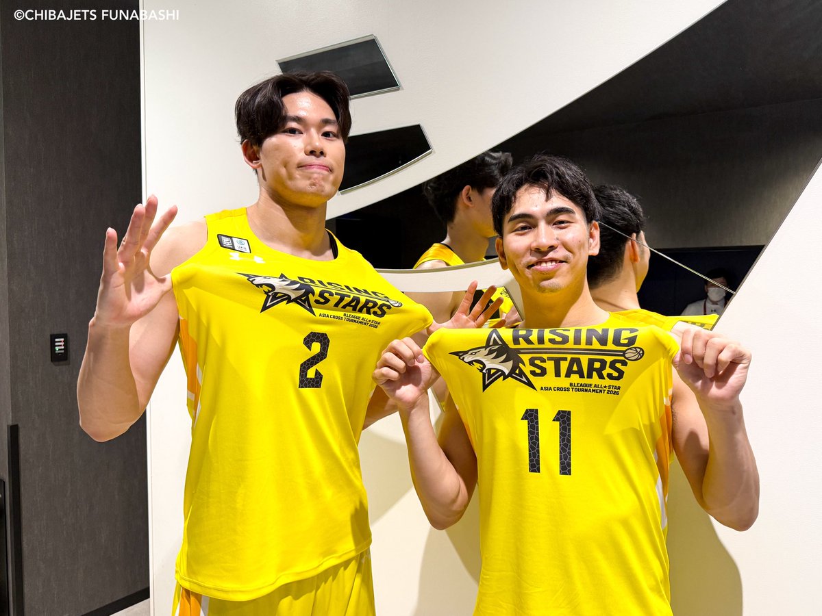 1年越しにこの2人が念願のRISING STARSのユニフォームで