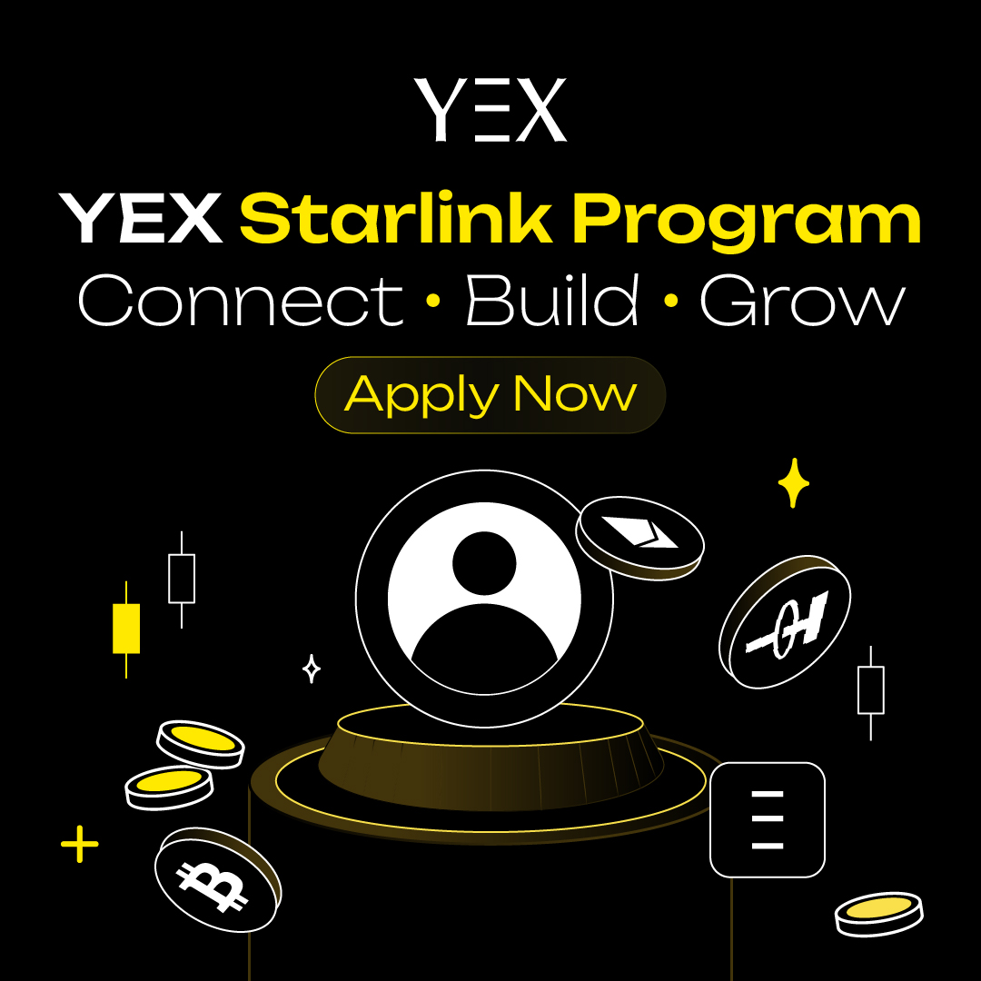 YEXOfficial_EN's tweet image. 🚀 YEX Starlink Program is now live!

🌍We’re looking for community builders and content creators from around the world to help grow the YEX ecosystem.

Let’s connect communities and build YEX together 🔗✨

👉 Apply now: form.typeform.com/to/K9t9rUpI

#YEX #StarlinkProgram #Web3