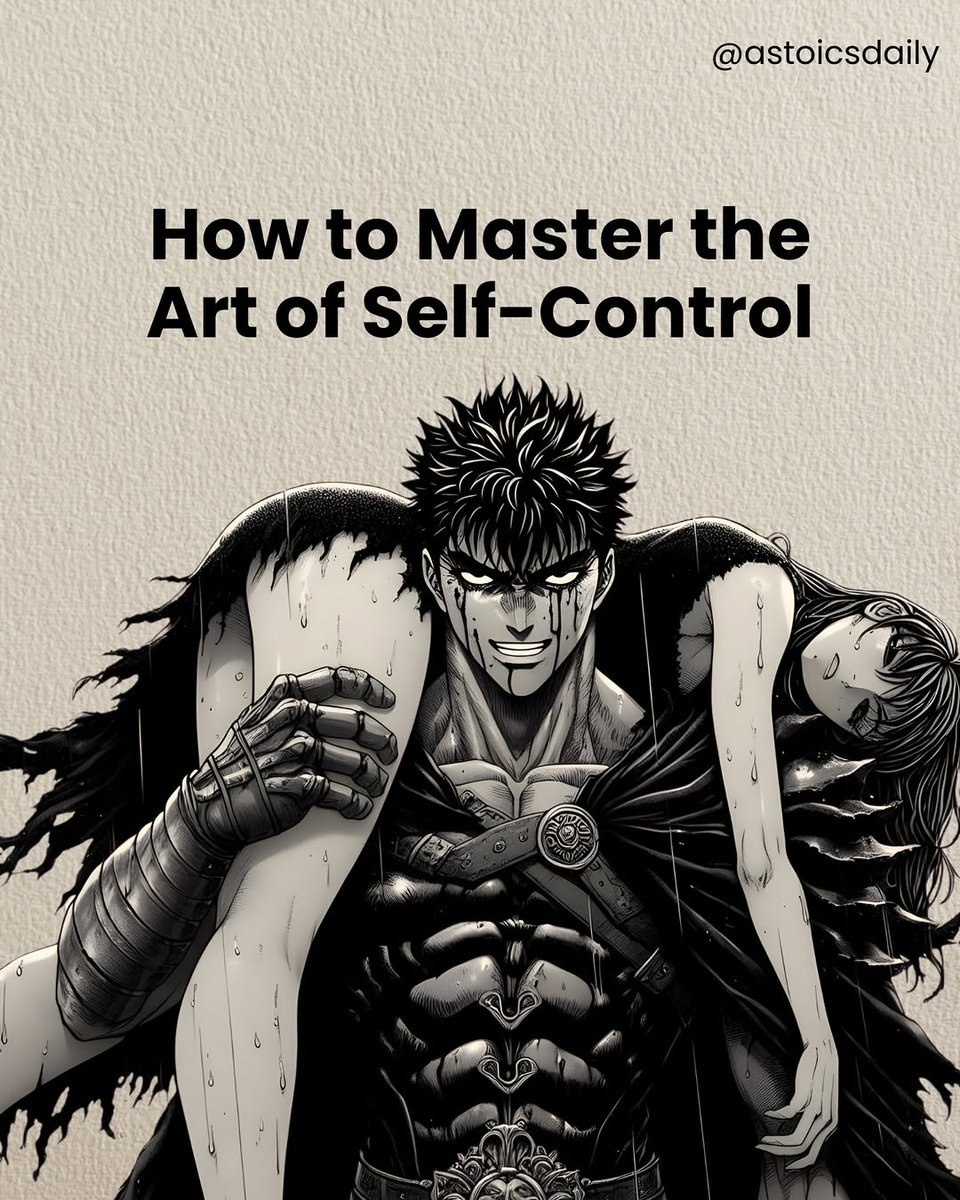 How to Master the Art of Self Control.

-Thread- 🧵👇