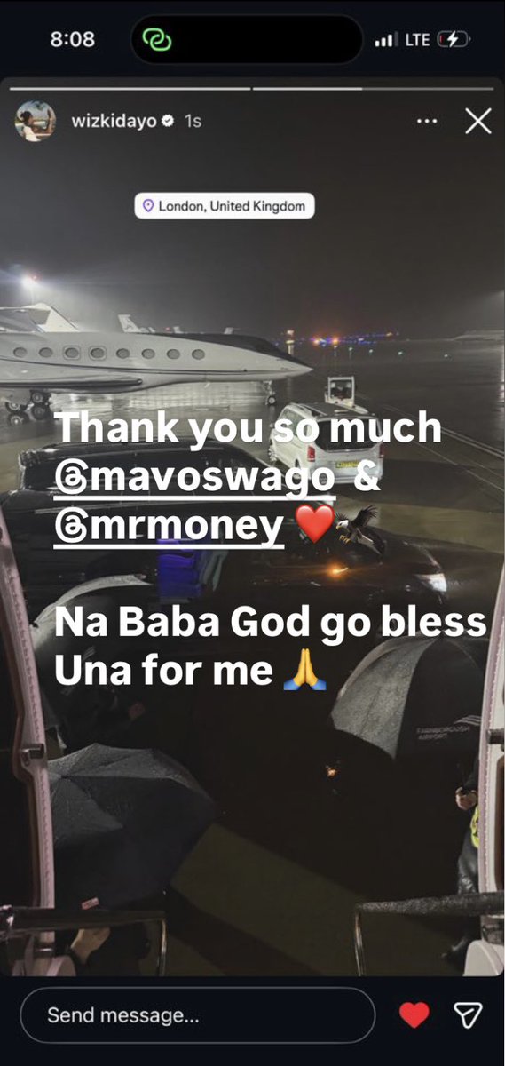 Thank you so much ASAKE and mavo you both helped me a lot 🙏

Wizkid via ig story ♥️