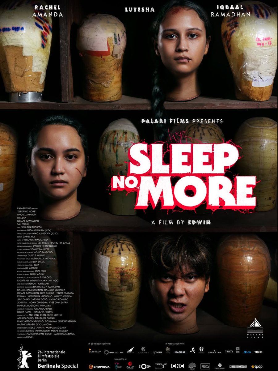 ポスター Sleep インドネシア発のカツラ工場ホラー映画『Sleep No More』ポスター