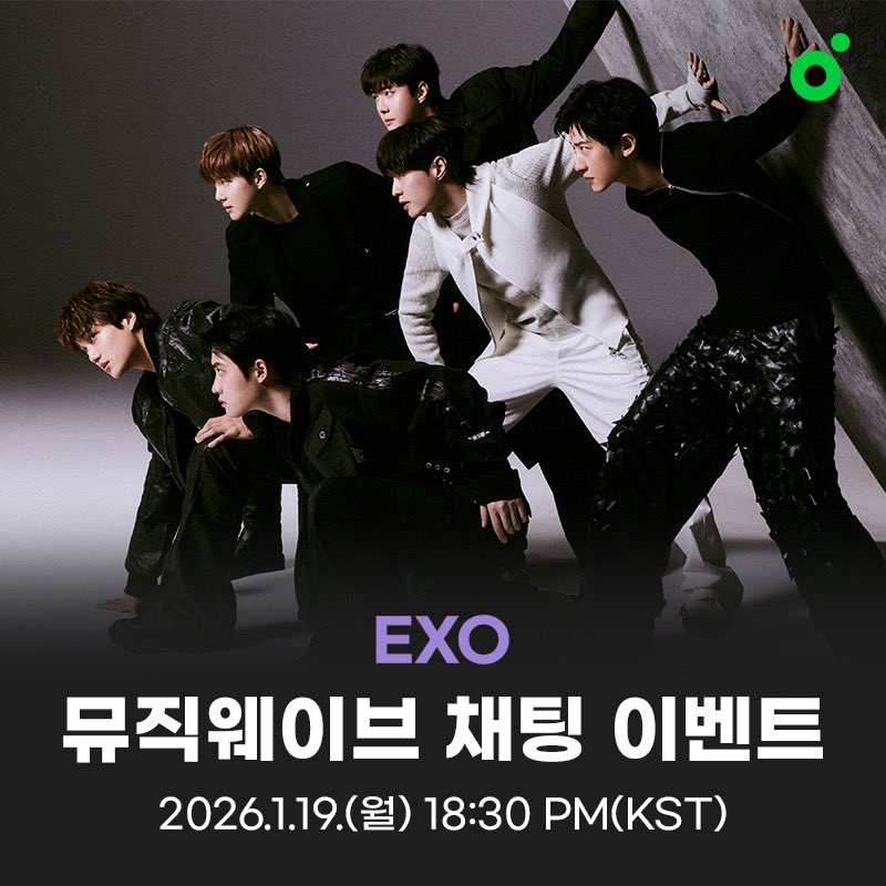 weareoneEXO's tweet image. EXO 멜론 뮤직 웨이브 참여 안내

📅 2026.01.19 6:30PM (KST)
👑 kko.to/KLZyldGwYr

EXO와 함께 [REVERXE] 감상하면서
실시간으로 이야기 나누고, 새로운 세계를 함께 열어요!

채팅 후 공개되는 음성 메시지도 놓치지 마세요!

[음성 메시지 오픈 안내]
☝️ 2026.01.19 7:00PM (KST)
✌️…